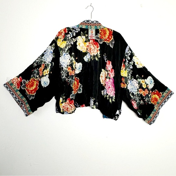 JOHNNY WAS Embroidered multicolored Reversible Kimono Jacket size Large - Picture 13 of 17